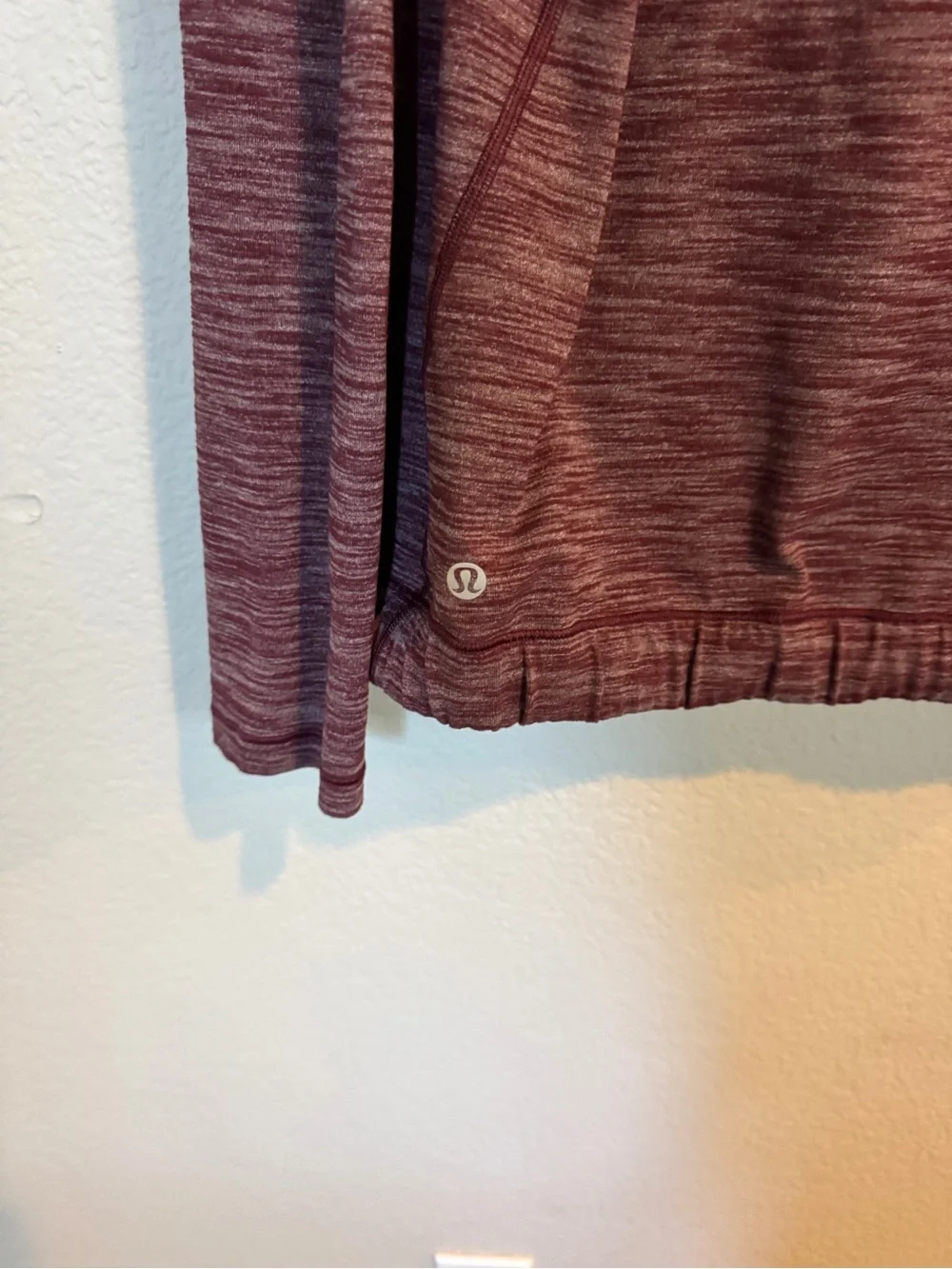 Lululemon Rulu Healthy Heart Pullover lI Heathered Bordeaux Drama 12
